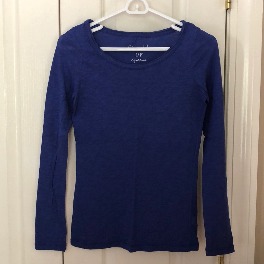 Aeropostale Blue Long Sleeve Shirt Size Small